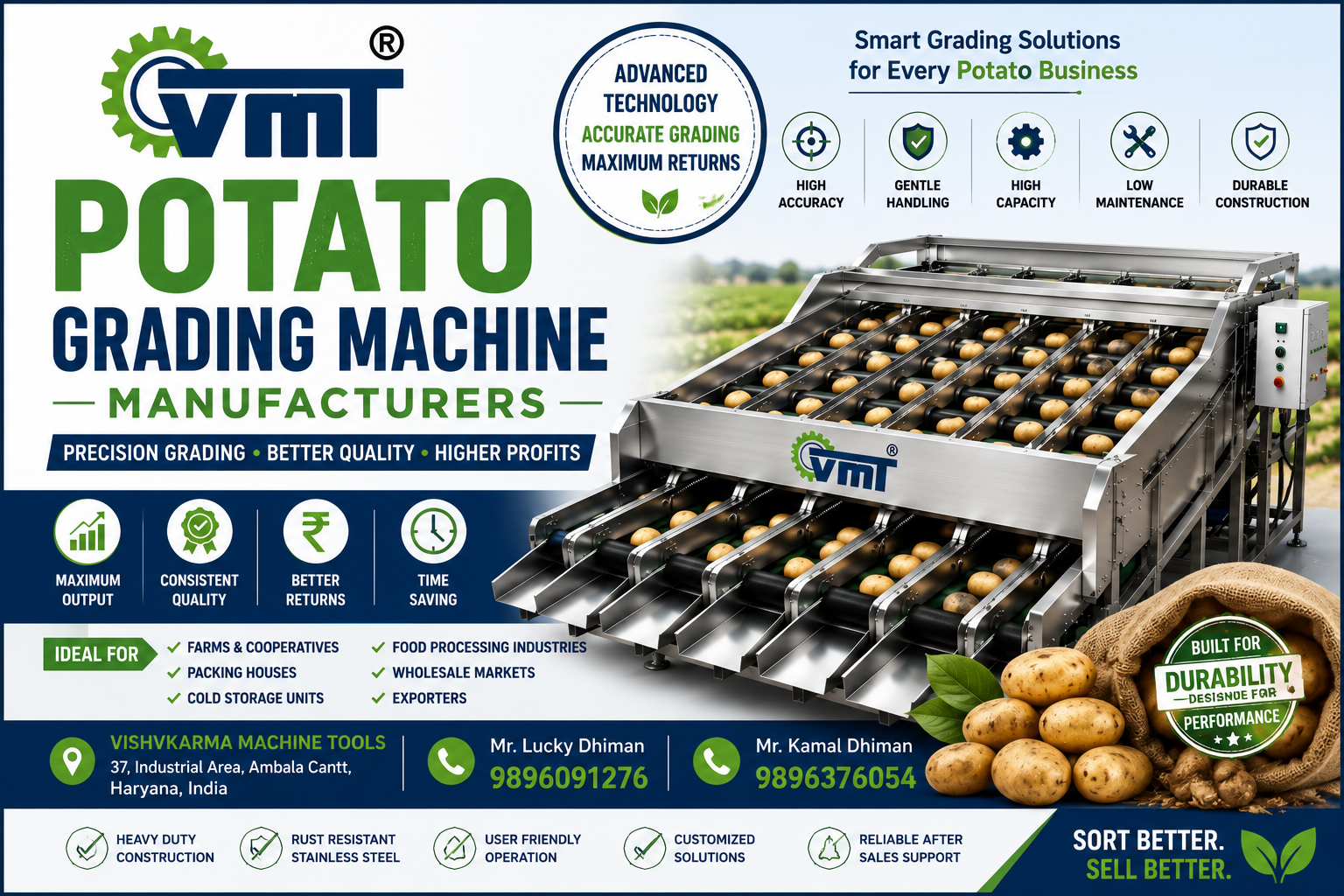 Potato Grading Machine Manufacturers