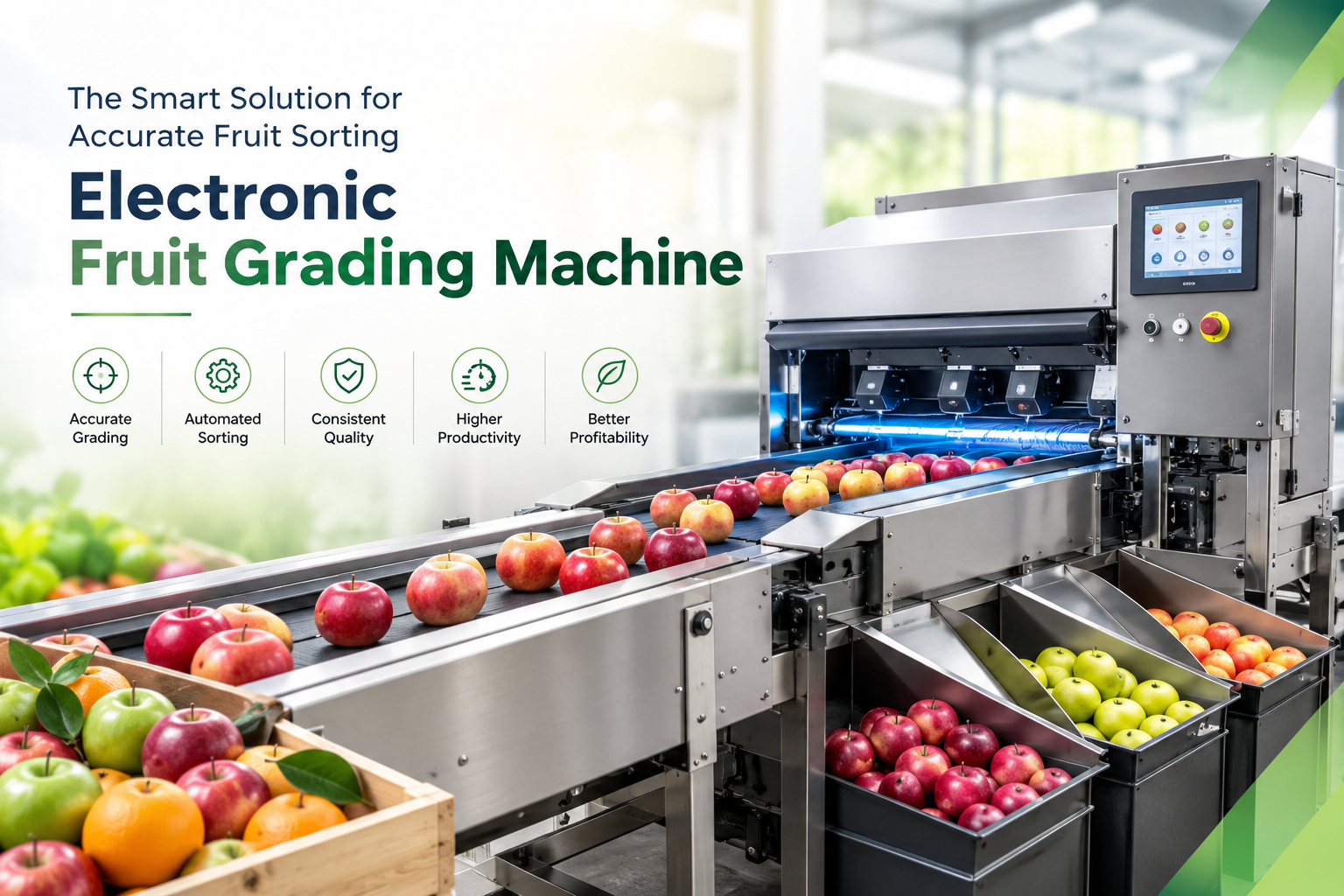 Electronic Fruit Grading Machine